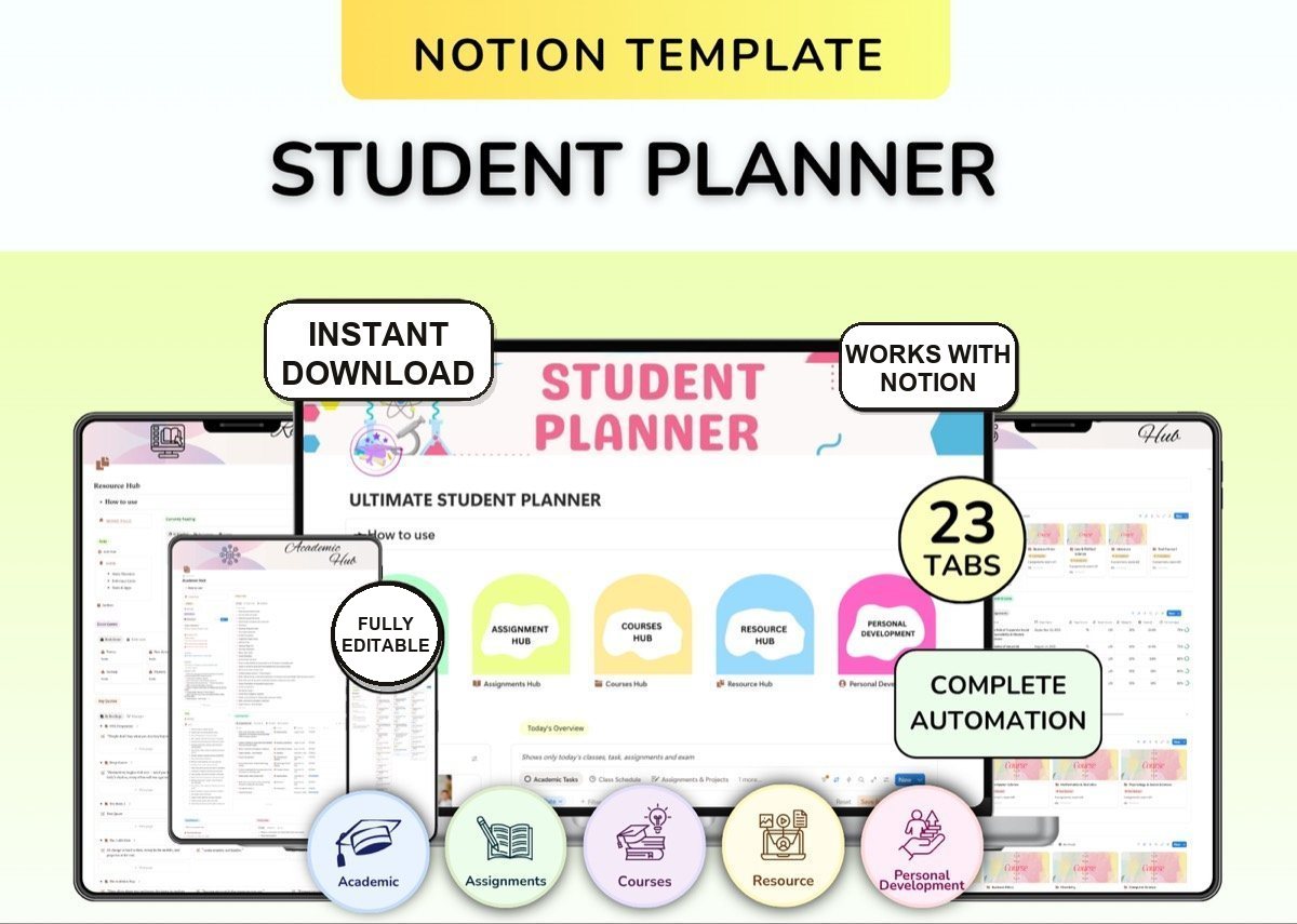 Notion Student Planner