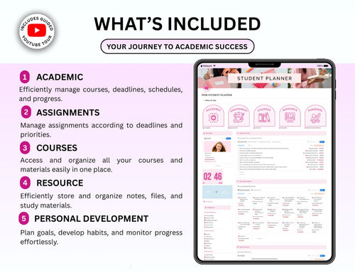 Pink Notion Girl Planner