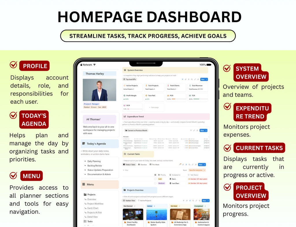 Project Management Notion Planner