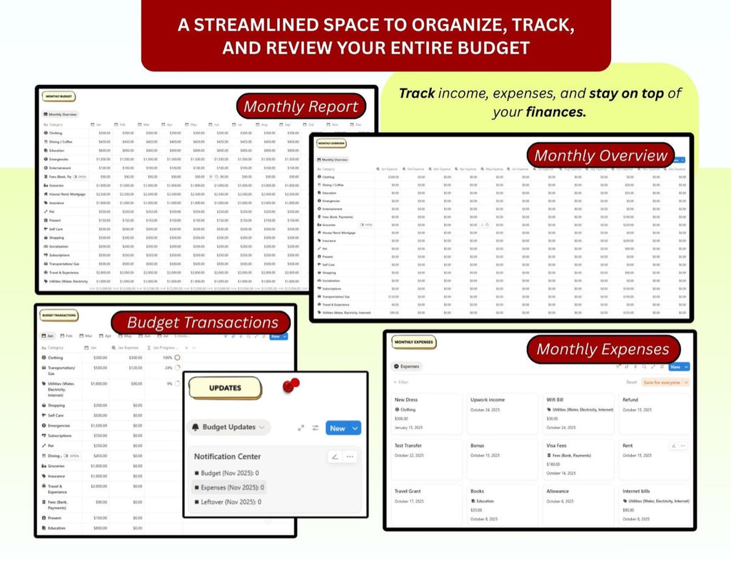Budget Notion Template