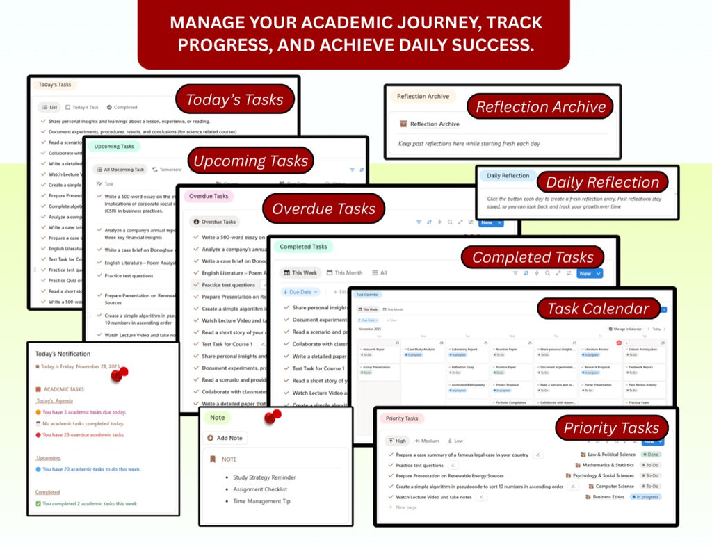 Notion Student Planner